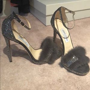 RARE Swarovski Jimmy Choo stilletoes.